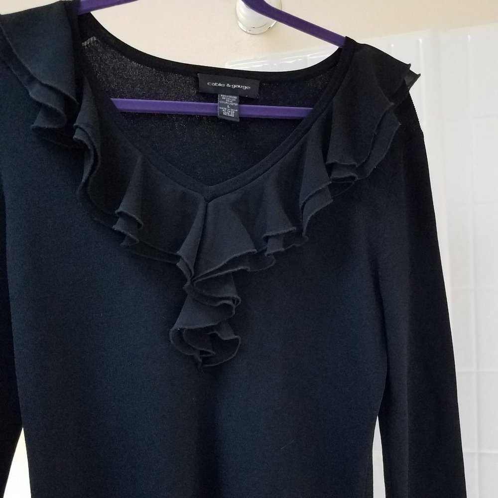 Cable & Gauge knitted top, size L